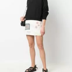 ( New Season ) MCQ Logo-print Crew Neck Sweatshirt In 1000 BLACK - Sweatshirts -MCQ store online 17716379 37152555 600