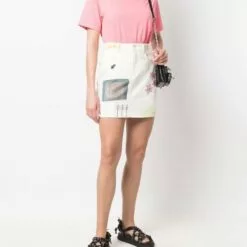 ( New Season ) MCQ Logo-print Short-sleeved T-shirt In 6126 Pink - T-shirts & Jerseys -MCQ store online 17716399 37152470 600