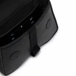 ( New Season ) MCQ Buckle-fastening Leather Messenger Bag In 1000 BLACK - Messenger Bags -MCQ store online 17716444 37152516 600