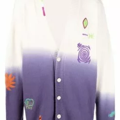 ( New Season ) MCQ Gradient-effect Patch Cardigan In 5112 - Cardigans