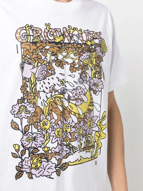 ( New Season ) MCQ Graphic-print Cotton T-shirt In 9000 WHIITE - T-Shirts 7 ( New Season ) MCQ Graphic-print Cotton T-shirt In 9000 WHIITE - T-Shirts - Image 5