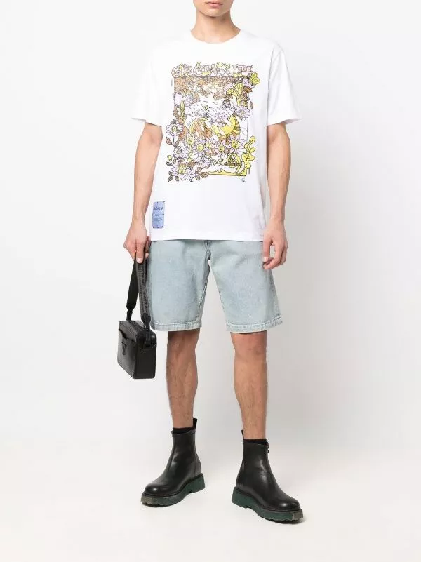 ( New Season ) MCQ Graphic-print Cotton T-shirt In 9000 WHIITE - T-Shirts 4 ( New Season ) MCQ Graphic-print Cotton T-shirt In 9000 WHIITE - T-Shirts - Image 2