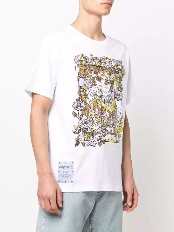 ( New Season ) MCQ Graphic-print Cotton T-shirt In 9000 WHIITE - T-Shirts 5 ( New Season ) MCQ Graphic-print Cotton T-shirt In 9000 WHIITE - T-Shirts - Image 3