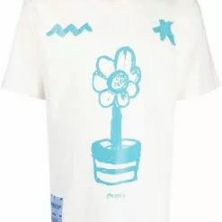 ( New Season ) MCQ Graphic-print Cotton T-shirt In 9012 BEIGE - T-Shirts