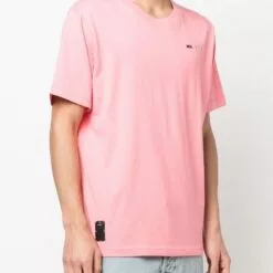 ( New Season ) MCQ Logo-embroidered Cotton T-shirt In 6126 Pink - T-Shirts -MCQ store online 17716891 37317882 600