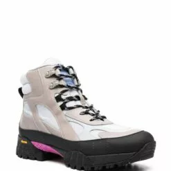 ( New Season ) MCQ Panelled Lace-up Boots In 1220 GREY - -MCQ store online 17717260 37198349 600