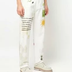( New Season ) MCQ Graphic-print Straight-leg Trousers In 9012 WHITE - Regular & Straight-Leg Trousers 9 ( New Season ) MCQ Graphic-print Straight-leg Trousers In 9012 WHITE - Regular & Straight-Leg Trousers -MCQ store online 17717268 37202225 600
