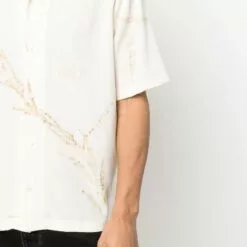 ( New Season ) MCQ Leaf-print Silk Shirt In 9547 - Shirts -MCQ store online 17717275 37169603 600