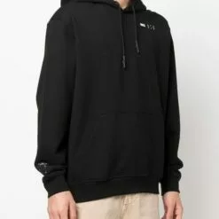 ( New Season ) MCQ Logo-embroidered Cotton Hoodie In 1000 BLACK - Hoodies 9 ( New Season ) MCQ Logo-embroidered Cotton Hoodie In 1000 BLACK - Hoodies -MCQ store online 17717824 37175137 600