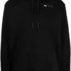 ( New Season ) MCQ Logo-embroidered Cotton Hoodie In 1000 BLACK - Hoodies -MCQ store online 17717824 37296482 600