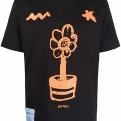 ( New Season ) MCQ Graphic-print Cotton T-shirt In 1000 BLACK - T-Shirts