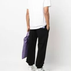 ( New Season ) MCQ Embroidered Logo Short-sleeve T-shirt In 9000 WHITE - T-Shirts -MCQ store online 17744212 37191250 600