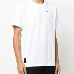( New Season ) MCQ Embroidered Logo Short-sleeve T-shirt In 9000 WHITE - T-Shirts -MCQ store online 17744212 37191253 600