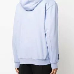 ( New Season ) MCQ Embroidered Logo Long-sleeve Hoodie In 5355 Blue - Hoodies -MCQ store online 17745277 37196798 600