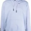 ( New Season ) MCQ Embroidered Logo Long-sleeve Hoodie In 5355 Blue - Hoodies