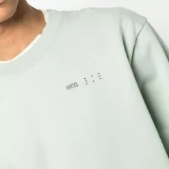 ( New Season ) MCQ Embroidered Logo Long-sleeve Sweatshirt In 3014 GREEN - Sweatshirts -MCQ store online 17745294 37197324 600