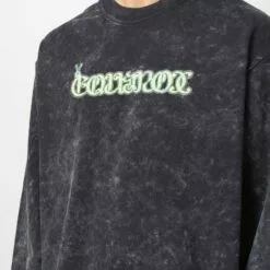 ( New Season ) MCQ Stonewashed Graphic-print Sweatshirt In 1130 Poppy Seed - Sweatshirts -MCQ store online 17772836 37362574 600