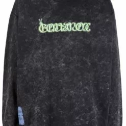 ( New Season ) MCQ Stonewashed Graphic-print Sweatshirt In 1130 Poppy Seed - Sweatshirts