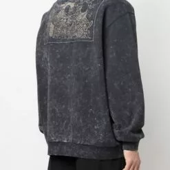 ( New Season ) MCQ Stonewashed Graphic-print Sweatshirt In 1130 Poppy Seed - Sweatshirts -MCQ store online 17772836 37363004 600