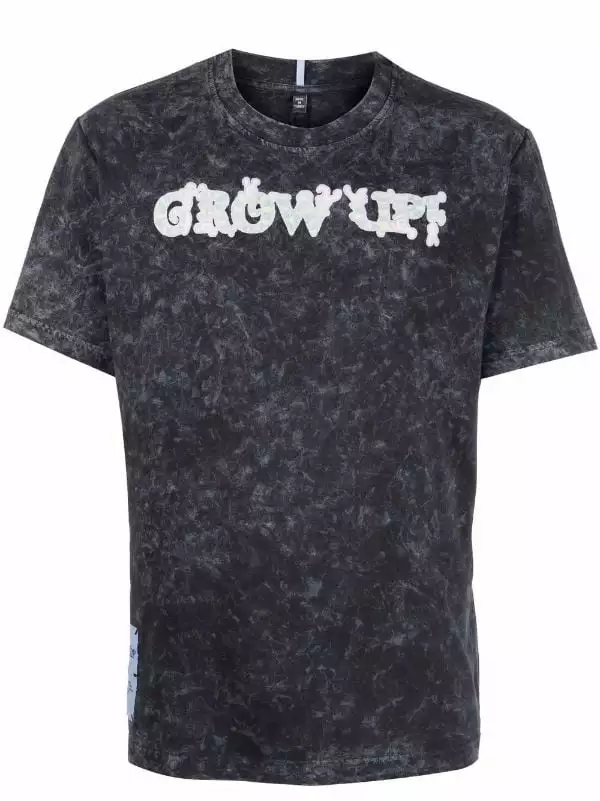 ( New Season ) MCQ Grow Up Distressed-effect T-shirt In 1130 Poppy Seed - T-Shirts 3 ( New Season ) MCQ Grow Up Distressed-effect T-shirt In 1130 Poppy Seed - T-Shirts