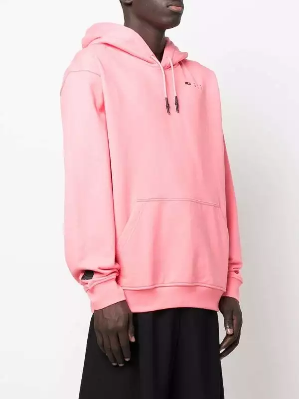 ( New Season ) MCQ Logo-print Long-sleeve Hoodie In 6126 Pink - Hoodies 5 ( New Season ) MCQ Logo-print Long-sleeve Hoodie In 6126 Pink - Hoodies - Image 3