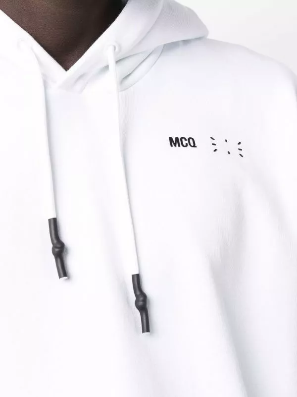( New Season ) MCQ Logo-print Pullover Hoodie In 9000 OPTICWHITE - Hoodies 7 ( New Season ) MCQ Logo-print Pullover Hoodie In 9000 OPTICWHITE - Hoodies - Image 5
