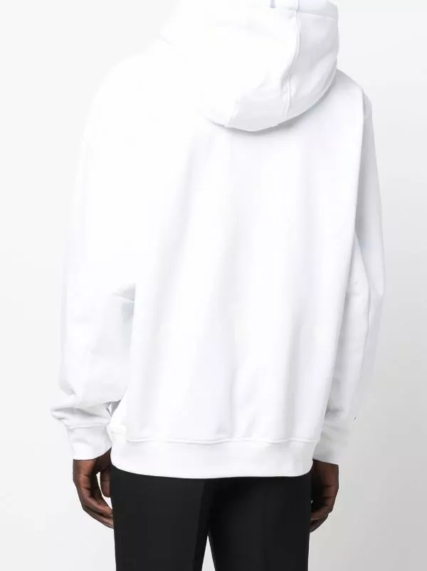 ( New Season ) MCQ Logo-print Pullover Hoodie In 9000 OPTICWHITE - Hoodies 6 ( New Season ) MCQ Logo-print Pullover Hoodie In 9000 OPTICWHITE - Hoodies - Image 4