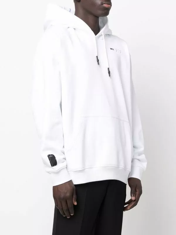 ( New Season ) MCQ Logo-print Pullover Hoodie In 9000 OPTICWHITE - Hoodies 5 ( New Season ) MCQ Logo-print Pullover Hoodie In 9000 OPTICWHITE - Hoodies - Image 3