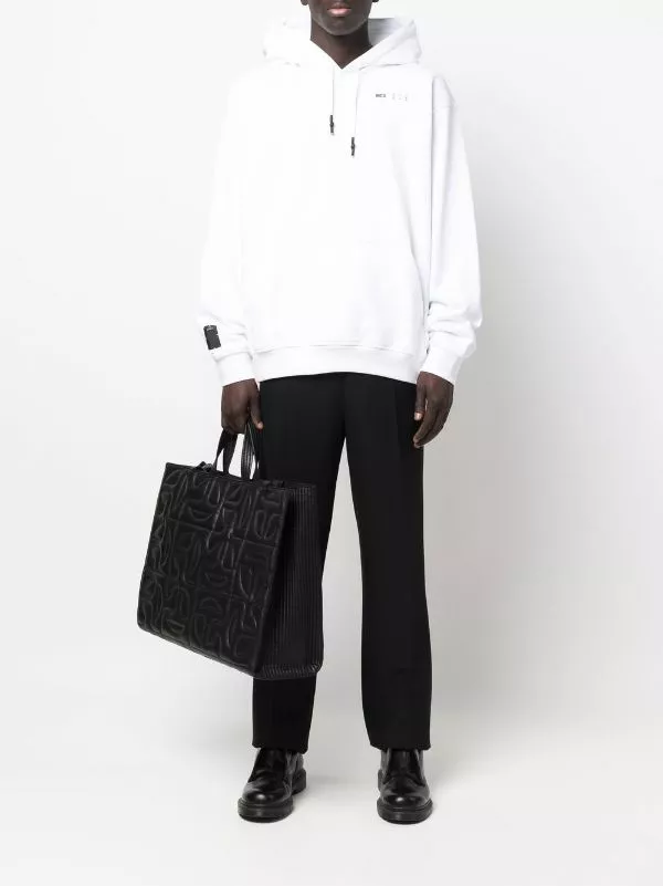 ( New Season ) MCQ Logo-print Pullover Hoodie In 9000 OPTICWHITE - Hoodies 4 ( New Season ) MCQ Logo-print Pullover Hoodie In 9000 OPTICWHITE - Hoodies - Image 2