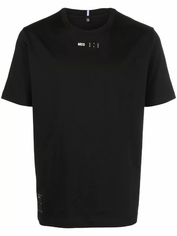 ( New Season ) MCQ Short-sleeved Logo-print T-shirt In 1000 BLACK - T-Shirts 3 ( New Season ) MCQ Short-sleeved Logo-print T-shirt In 1000 BLACK - T-Shirts