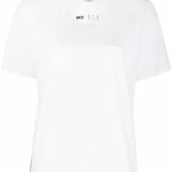 ( New Season ) MCQ Logo-print Cotton T-shirt In 9000 OPTIC WHITE - T-shirts & Jerseys
