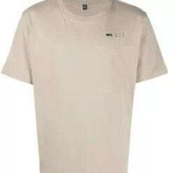 ( New Season ) MCQ Embroidered Logo Short-sleeve T-shirt In 2006 Wild Mushroom - T-Shirts