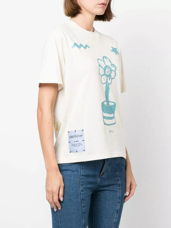 ( New Season ) MCQ Graphic-print T-shirt In 9012 OAT - T-shirts & Jerseys 5 ( New Season ) MCQ Graphic-print T-shirt In 9012 OAT - T-shirts & Jerseys - Image 3
