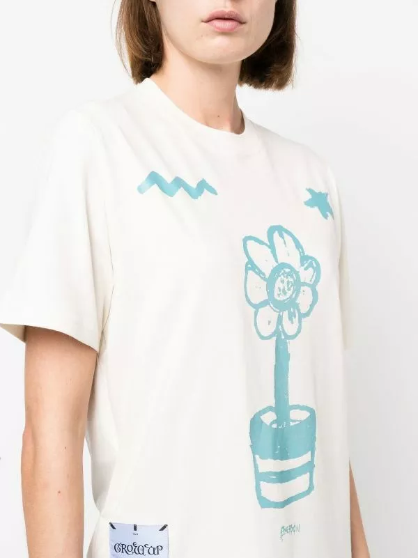 ( New Season ) MCQ Graphic-print T-shirt In 9012 OAT - T-shirts & Jerseys 7 ( New Season ) MCQ Graphic-print T-shirt In 9012 OAT - T-shirts & Jerseys - Image 5