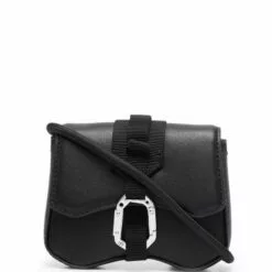( New Season ) MCQ Buckle-fastening Belt Bag In 1000 BLACK - Belt Bags