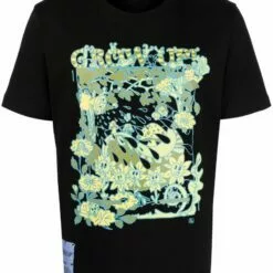 ( New Season ) MCQ Graphic-print Cotton T-shirt In 1000 DARKEST BLACK - T-Shirts