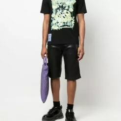 ( New Season ) MCQ Graphic-print Cotton T-shirt In 1000 DARKEST BLACK - T-Shirts -MCQ store online 17838131 37767036 600