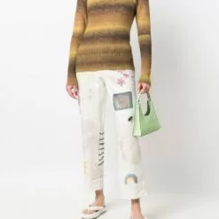 ( New Season ) MCQ Stripe Pattern Jumper In 7001 RUNNY YOLK - Jumpers -MCQ store online 17851406 37707405 600