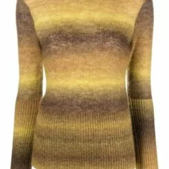 ( New Season ) MCQ Stripe Pattern Jumper In 7001 RUNNY YOLK - Jumpers