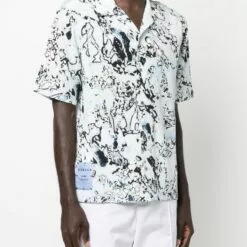 ( New Season ) MCQ Logo-patch Short-sleeve Shirt In 4138 BLUE - Shirts 9 ( New Season ) MCQ Logo-patch Short-sleeve Shirt In 4138 BLUE - Shirts -MCQ store online 17859941 37947911 600