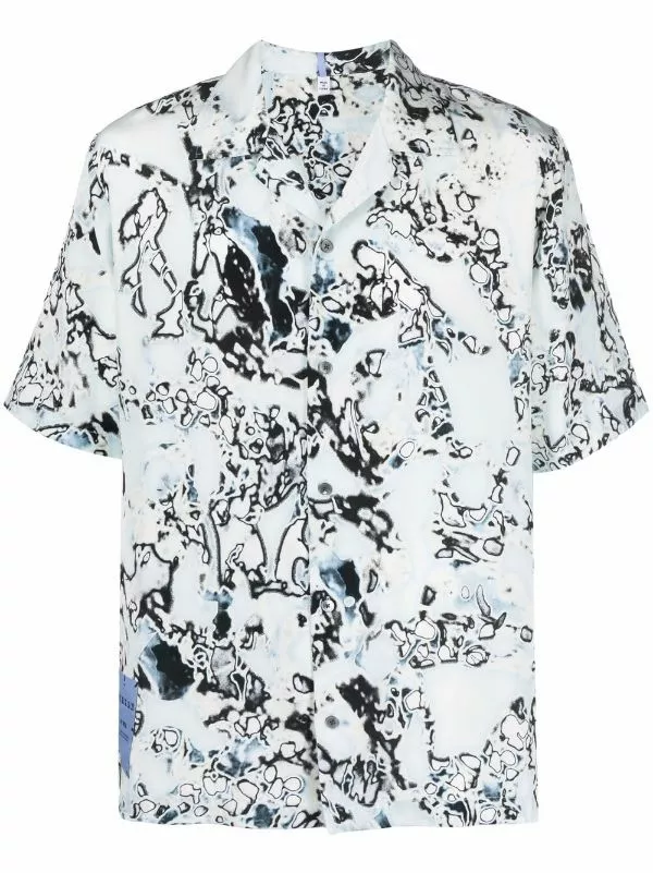 ( New Season ) MCQ Logo-patch Short-sleeve Shirt In 4138 BLUE - Shirts 3 ( New Season ) MCQ Logo-patch Short-sleeve Shirt In 4138 BLUE - Shirts