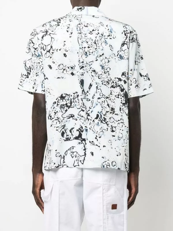 ( New Season ) MCQ Logo-patch Short-sleeve Shirt In 4138 BLUE - Shirts 6 ( New Season ) MCQ Logo-patch Short-sleeve Shirt In 4138 BLUE - Shirts - Image 4