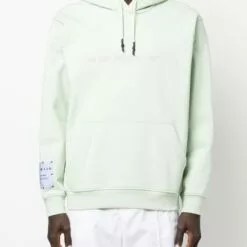 ( New Season ) MCQ Logo-patch Drawstring Hoodie In 3215 GREEN - Hoodies -MCQ store online 17859943 37947721 600