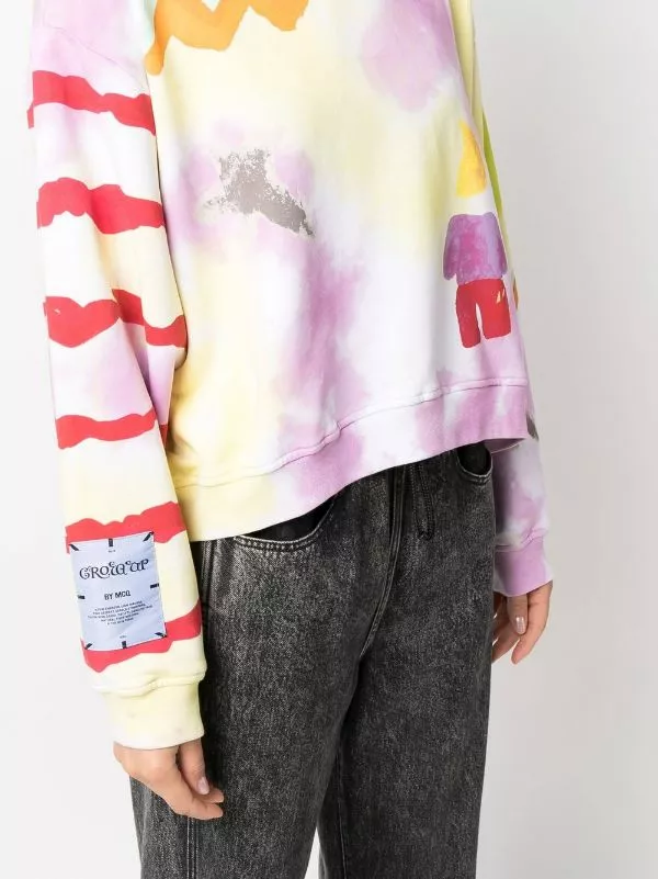 ( New Season ) MCQ Grow Up Watercolour-paint Sweatshirt In 7210 MULTICOLOR - Sweatshirts 7 ( New Season ) MCQ Grow Up Watercolour-paint Sweatshirt In 7210 MULTICOLOR - Sweatshirts - Image 5