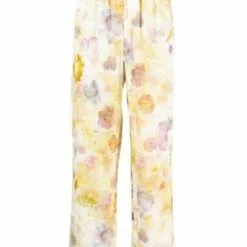 ( New Season ) MCQ Floral-print Wide-leg Trousers In 7042 MULTICOLOR - Straight Trousers