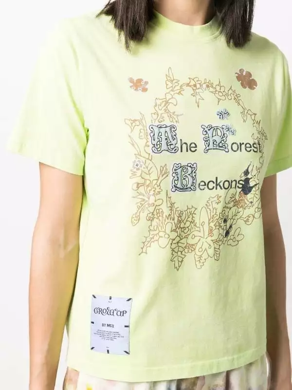 ( New Season ) MCQ Grow Up Graphic-print T-shirt In 3309 VERDE - T-shirts & Jerseys 7 ( New Season ) MCQ Grow Up Graphic-print T-shirt In 3309 VERDE - T-shirts & Jerseys - Image 5