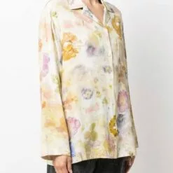 ( New Season ) MCQ Floral-print Wide-sleeve Shirt In 7042 MULTICOLOR - Shirts -MCQ store online 17874058 37795583 600