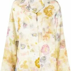 ( New Season ) MCQ Floral-print Wide-sleeve Shirt In 7042 MULTICOLOR - Shirts