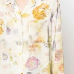 ( New Season ) MCQ Floral-print Wide-sleeve Shirt In 7042 MULTICOLOR - Shirts -MCQ store online 17874058 37796304 600