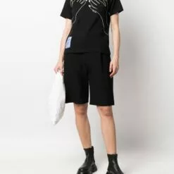 ( New Season ) MCQ Hands-print T-shirt In 1000 DARKEST BLACK - T-shirts & Jerseys -MCQ store online 17902796 37968814 600